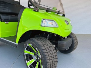 Lime Green Evolution Golf Cart Classic 4 Pro 04